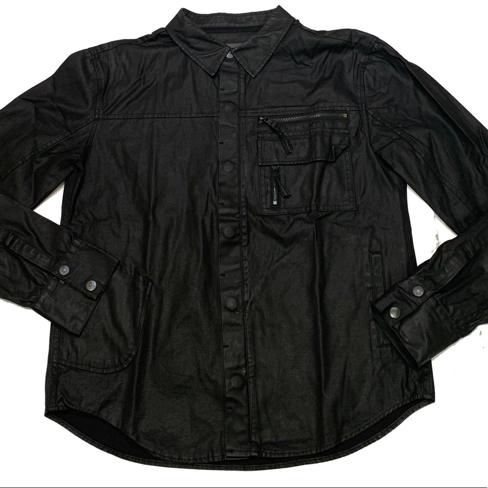 Black Lightweight Shirt Jacket
